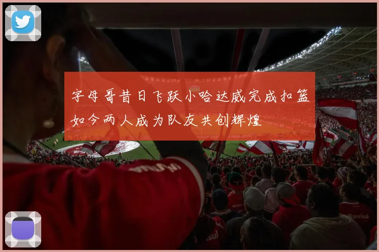 字母哥昔日飞跃小哈达威完成扣篮如今两人成为队友共创辉煌
